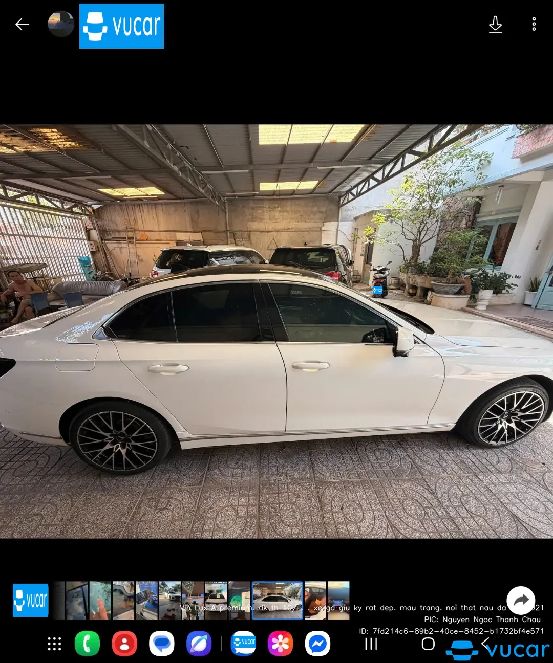 Ảnh xe Vin Lux A premium. đk th 10/ . . xe gđ giử kỷ rất đẹp. màu trắng. nội thất nâu da bò. 2021 - ảnh 1