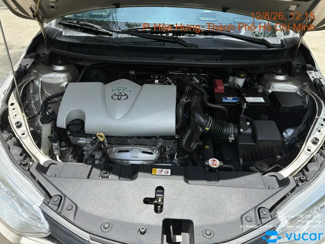 Toyota Vios 1.5E CVT 2020 - Khoang động cơ 1