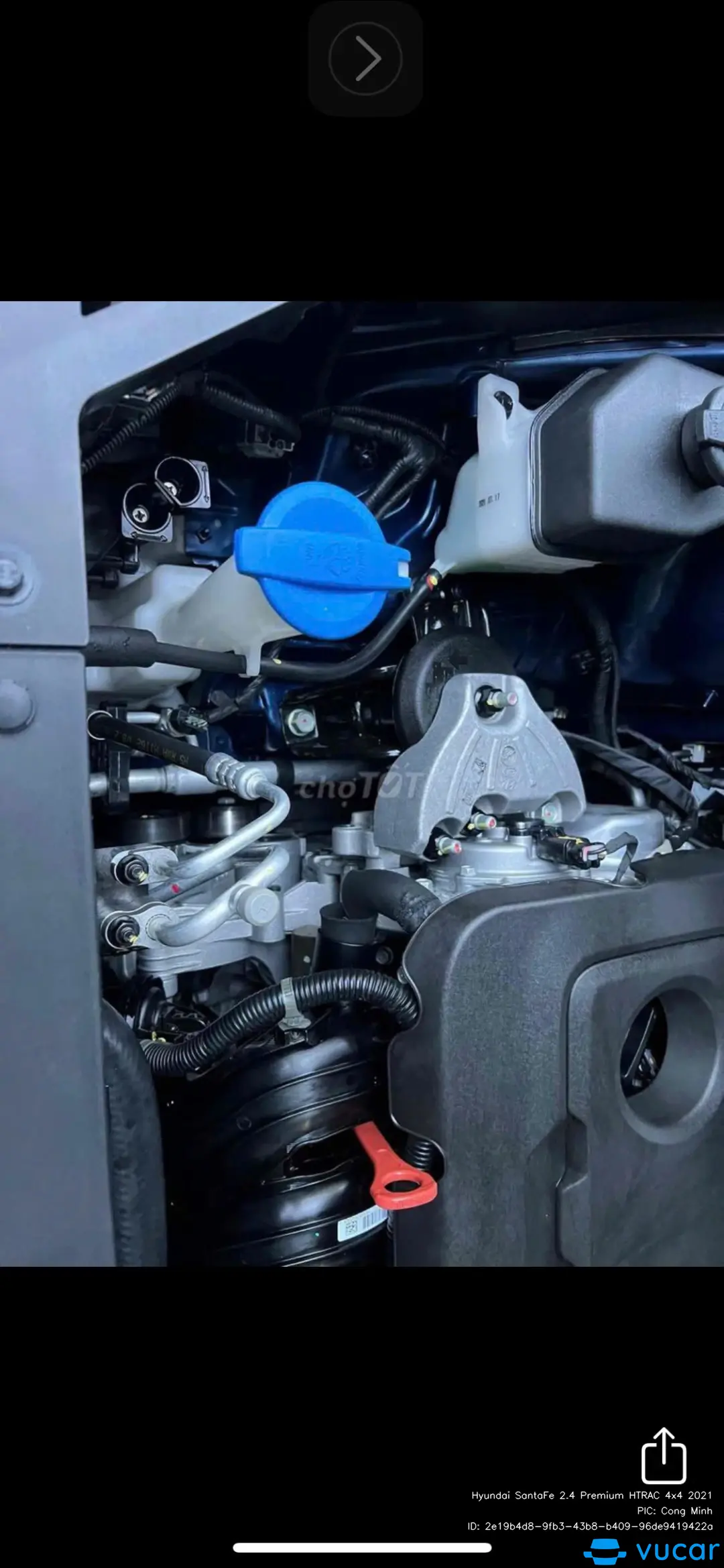 Hyundai Santafe Premium 2.4L HTRAC 2020 - Khoang động cơ 1
