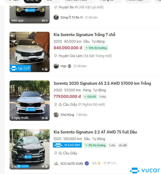 Kia Sorento Signature 2.2 AT AWD 2022 - Nội thất 5