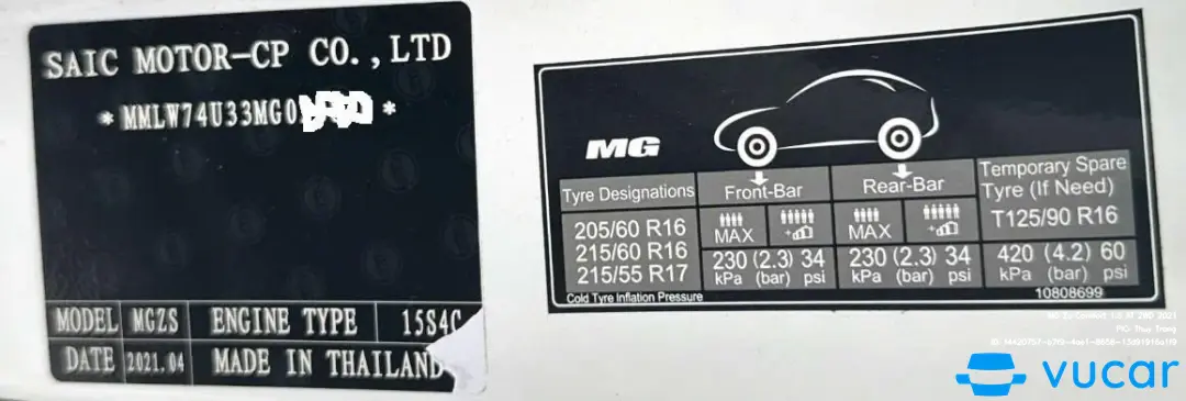 Ảnh xe MG Zs Comfort 1.5 AT 2WD 2021 - ảnh 6