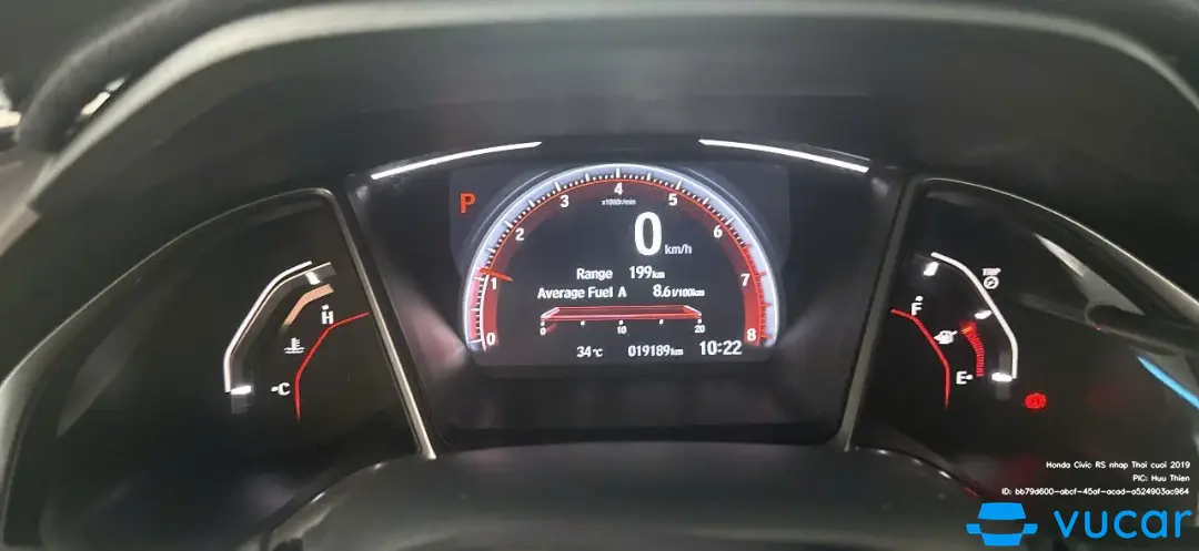 Honda Civic RS nhập Thái cuối 2019 - Nội thất 1