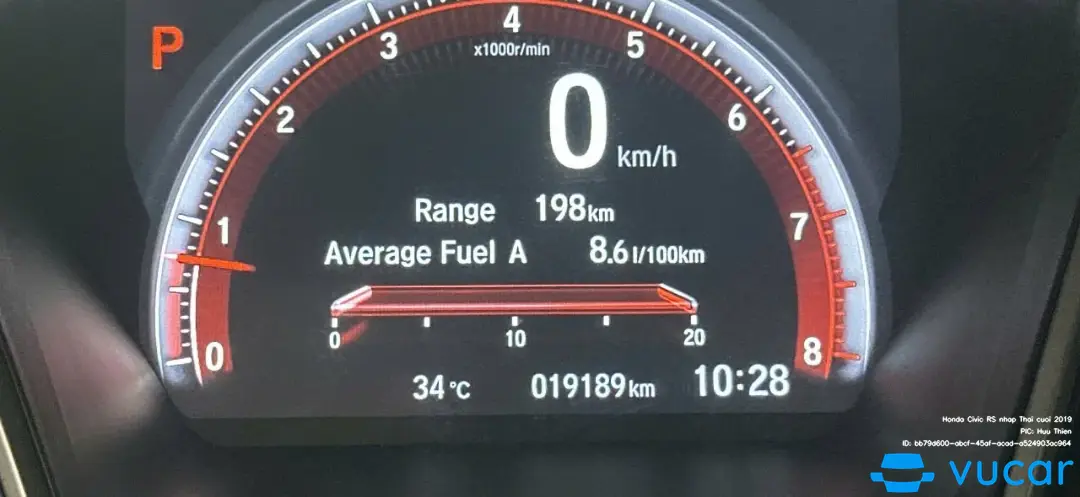 Honda Civic RS nhập Thái cuối 2019 - Nội thất 2