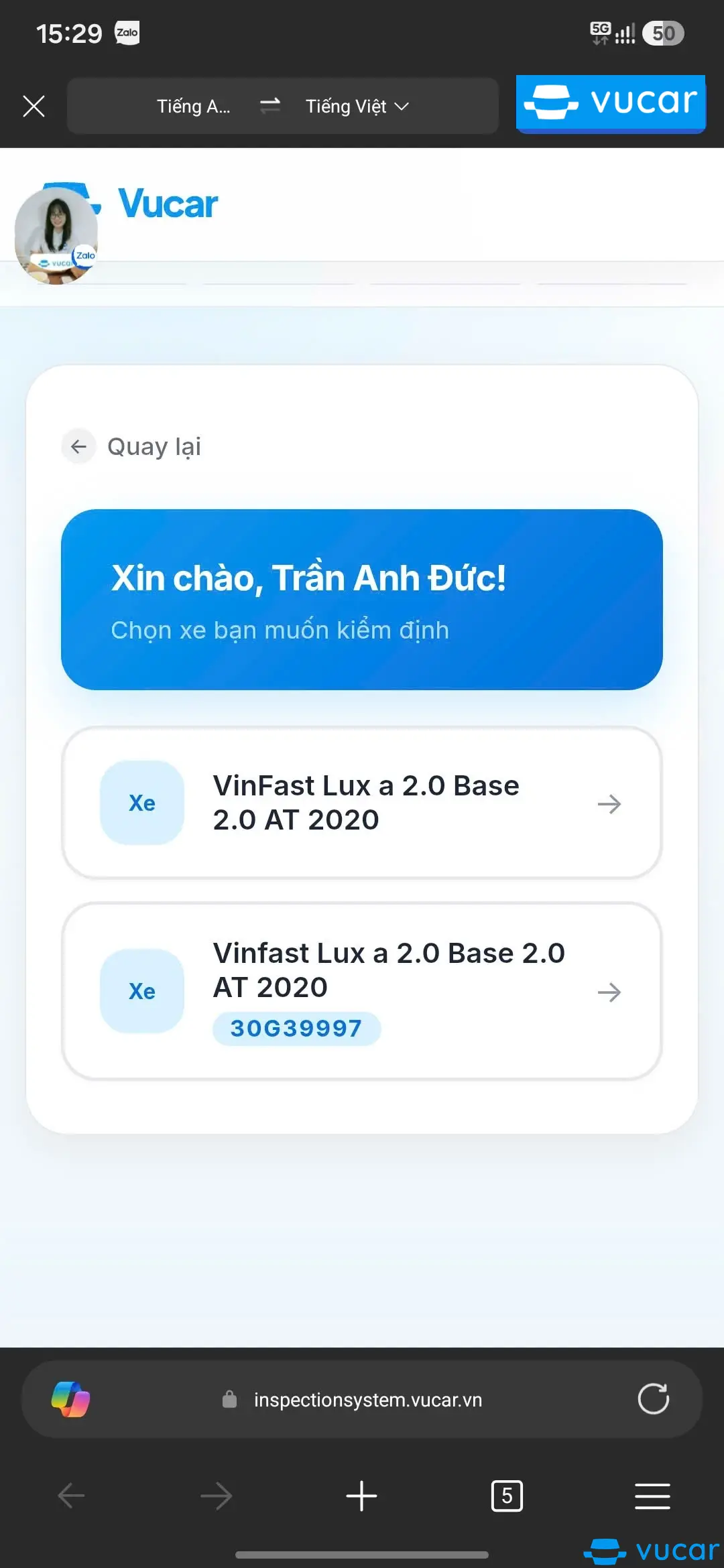 VinFast Lux a 2.0 Base 2.0 AT 2020 - Nội thất 3