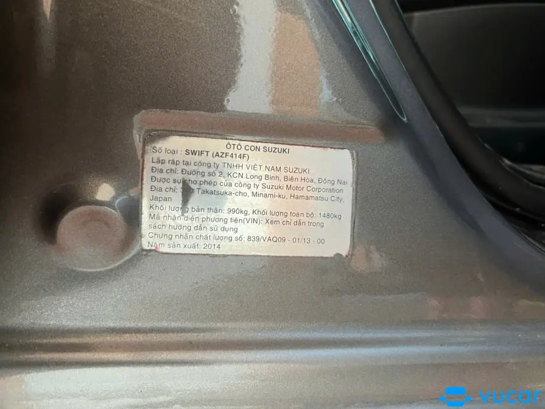 Suzuki Swift 1.4 AT 2014 - Nội thất 3