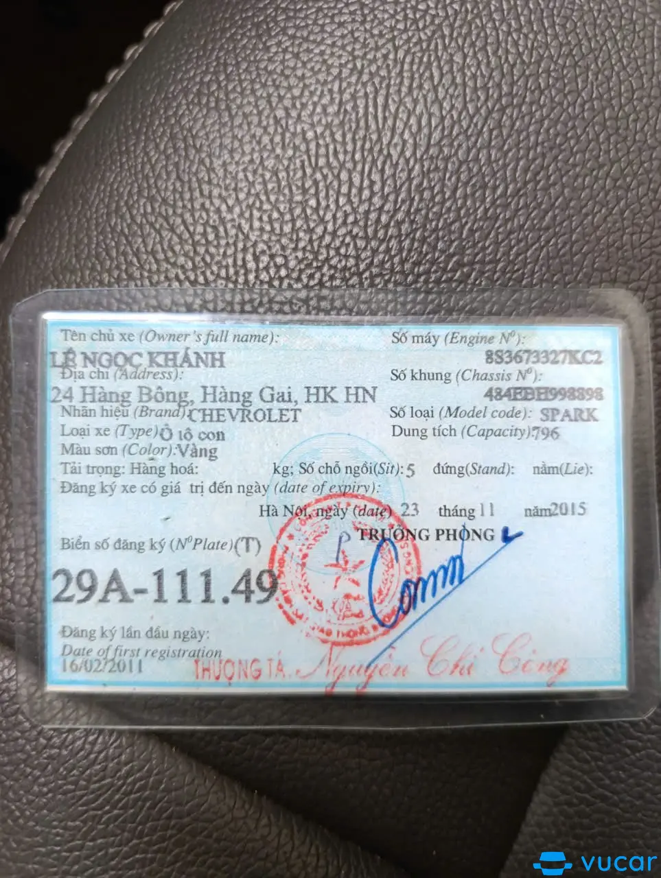 Chevrolet Spark LT 0.8 MT 2011 - Nội thất 4
