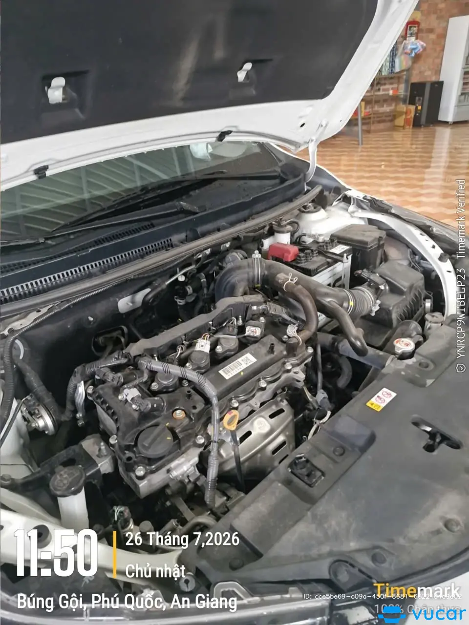 Toyota Vios E1.5 MT 2024 - Khoang động cơ 3