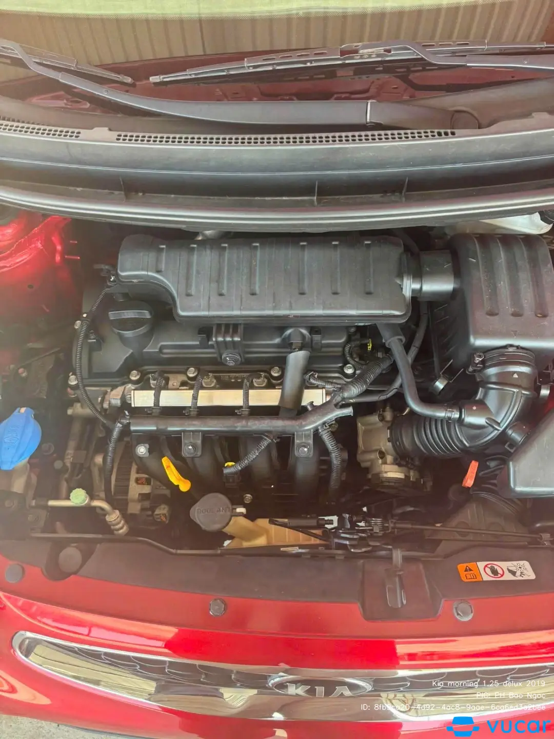 Kia morning 1.25 delux 2019 - Khoang động cơ 1