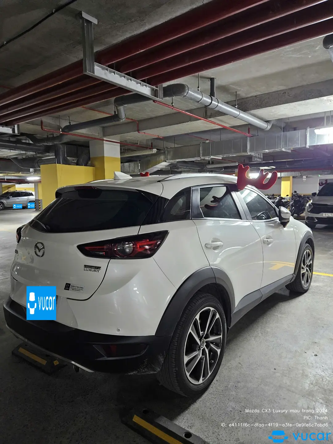 Ảnh xe Mazda CX3 Luxury màu trắng 2024 - ảnh 3