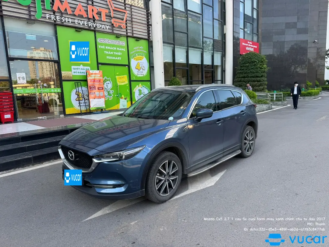 Ảnh xe Mazda Cx5 2.7 1 cầu Sx cuối form màu xanh chính chủ từ đầu 2017 - ảnh 2