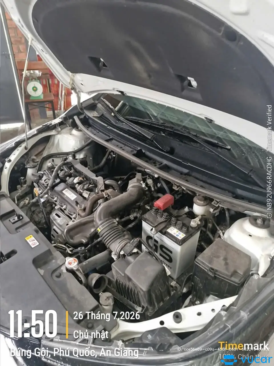 Toyota Vios E1.5 MT 2024 - Khoang động cơ 2